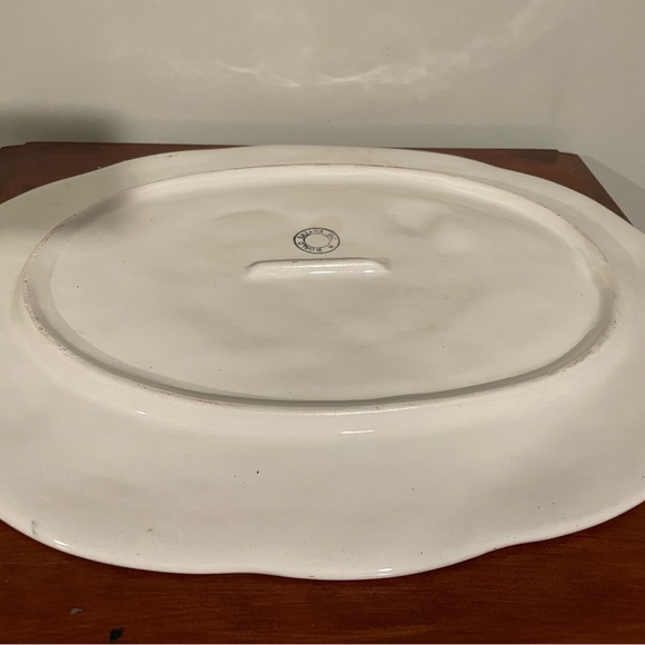 World Bazaar Set Vintage Late 20th Thanksgiving Turkey Platter & Serving Tray - Picture 5 of 11